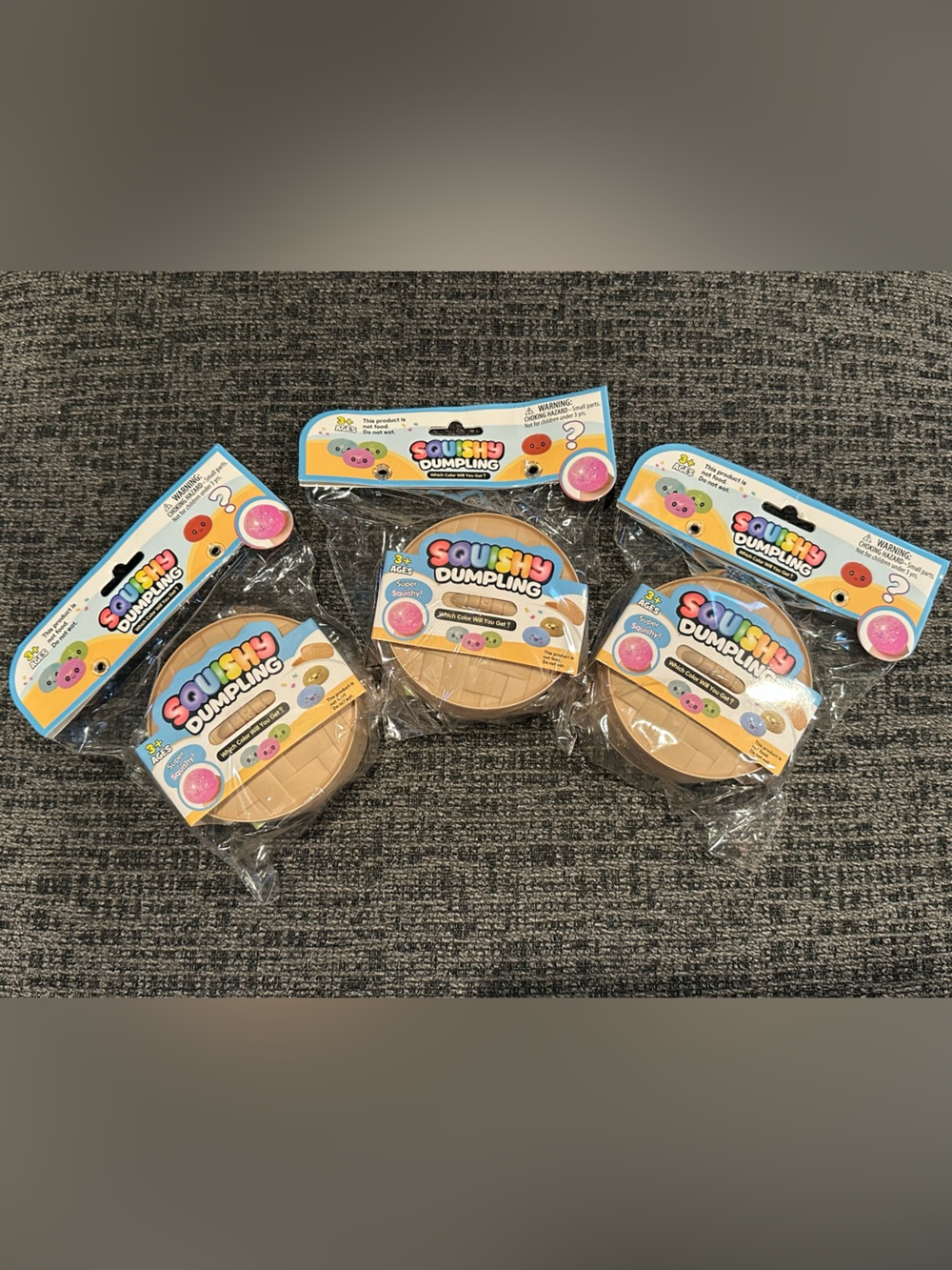 HOT NEW ITEM LOWE’s Mystery Dumpling Squishy BUNDLE of 3 (full size)